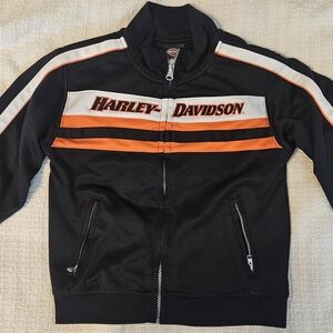 Kids Harley-Davidson Lightweight Black Jacket with Logo Size 4T
